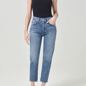 Agolde Riley High Rise Straight Crop Jean
